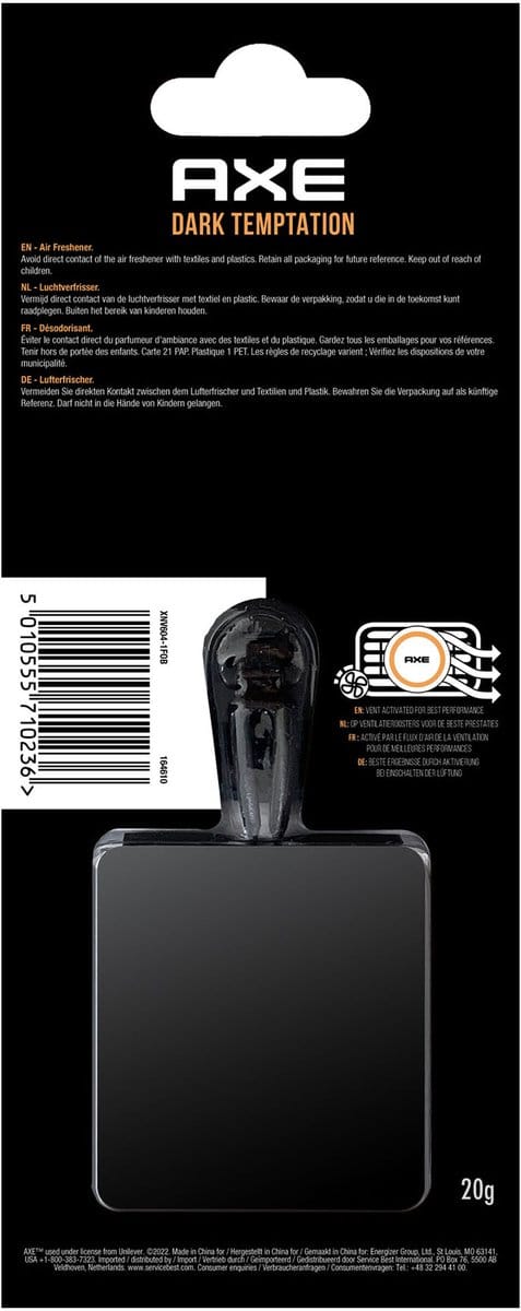 Axe Luchtverfrisser Mini Vent Dark Temptation