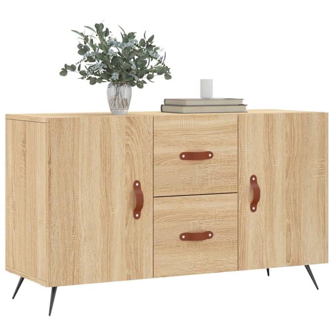 vidaXL - Dressoir - 100x36x60 - cm - bewerkt - hout - sonoma - eikenkleurig