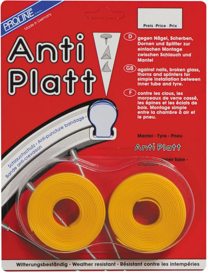 Proline Anti-lekstrip Race 28 Inch X 19 Mm Geel Per 2 Stuks