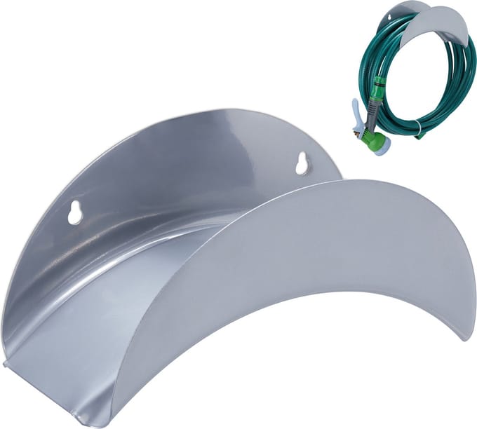 tuinslanghouder muur - voor 30 m 1/2" tuinslang - wandslanghouder - metaal