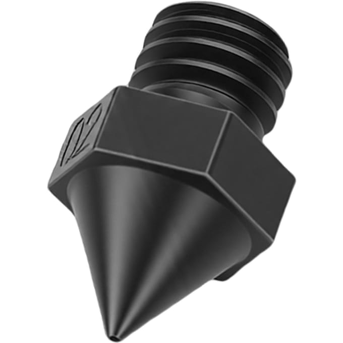 Buse d'imprimante 3D Compatible avec Raise3D N Pro2 Pro3 E2 Series Pointe 0,2 mm Précise Résistante à l'usure Acier Trempé Nickelé Extrémité Chaude