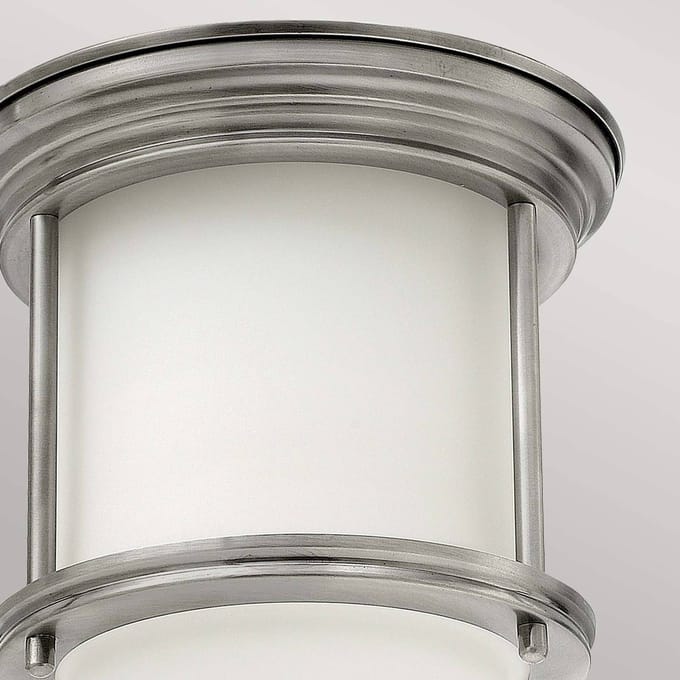 Hinkley LED Plafond Badkamerlamp Hadrian | 1X E27 Max 60W | IP44 | Dimbaar | Antique Nickel