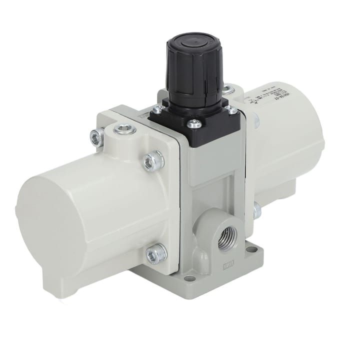 Pneumatische Boost Valve met Manometer en Demper SMC Type Perslucht Drukverhogingsventiel