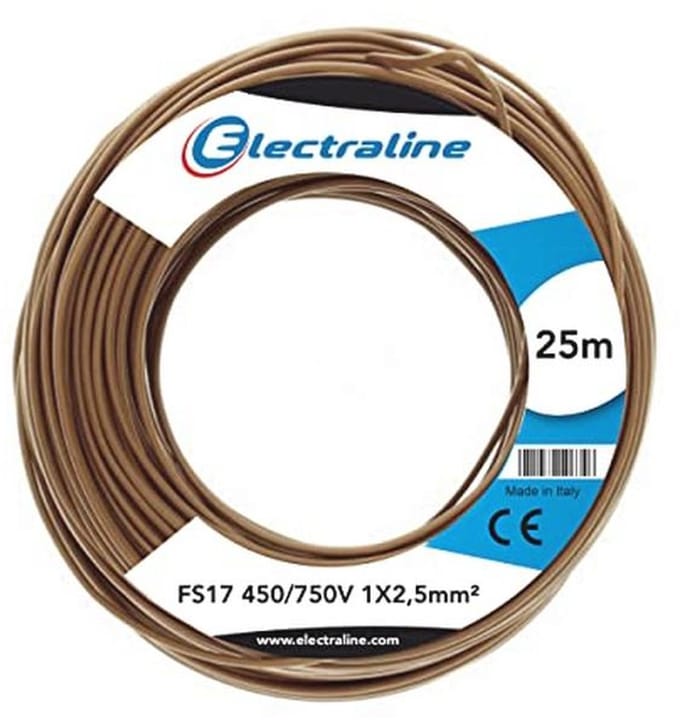 Aderleiding FS17, 1 x 2,5 mm², Bruin, 25 m - Hoogwaardige Elektriciteitskabel