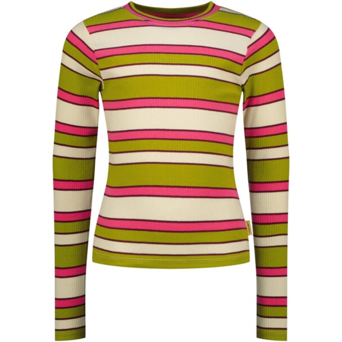 Meisjes T-shirt Icon stripe top