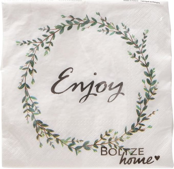 Boltze servetten Enjoy , 3 pakjes van 20 stuks