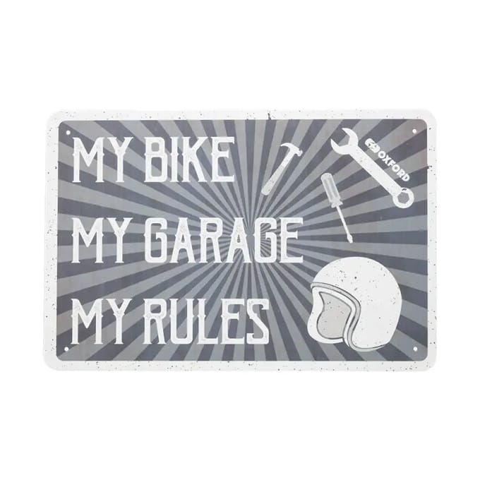 Garage metalen plaat Oxford My Rules