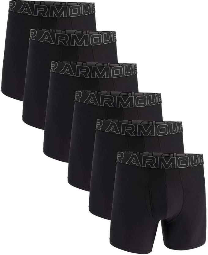 Under Armour Boxershorts UA PERFORMANCE TECH - SOLID 6 IN 6PK Set van 6