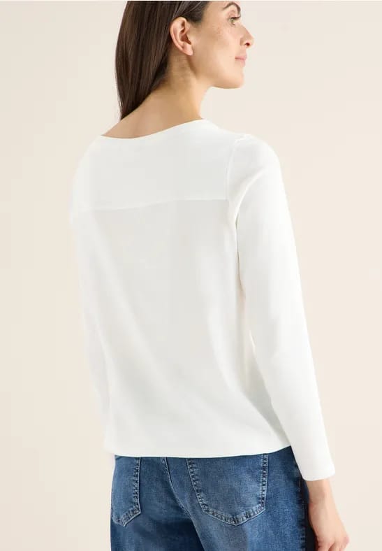 Shirt in effen kleur