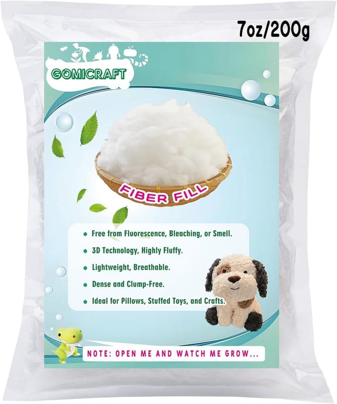 Polyester Vezelvulling voor Knuffels, Kussens en Handwerk - 200g