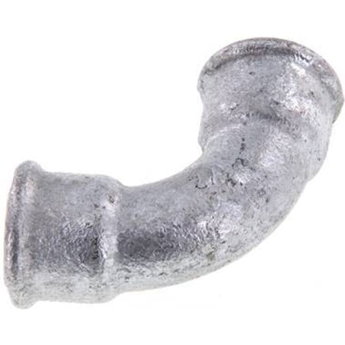 90° L-Koppeling Fitting Rp1/2'' Binnendraad Kort Gietijzer 25bar [2 Stuks]