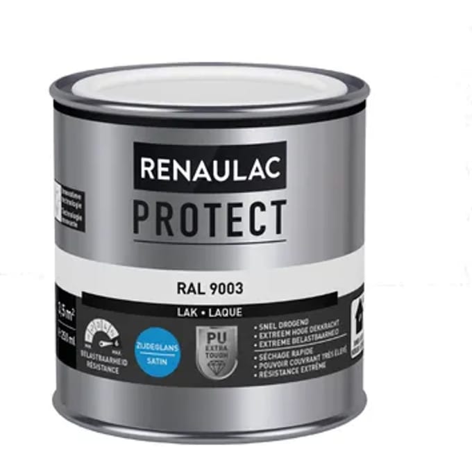 Renaulac Buitenlak Protect - Signaal Wit - Zijdeglans - 250ml