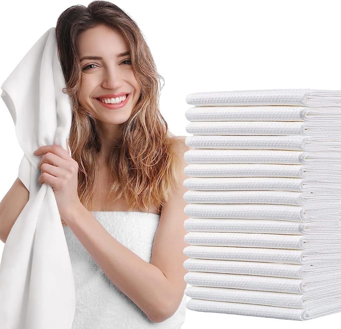 Wegwerphanddoek 100cm x 200 cm - 15 stuks - 100% biologisch afbreekbaar