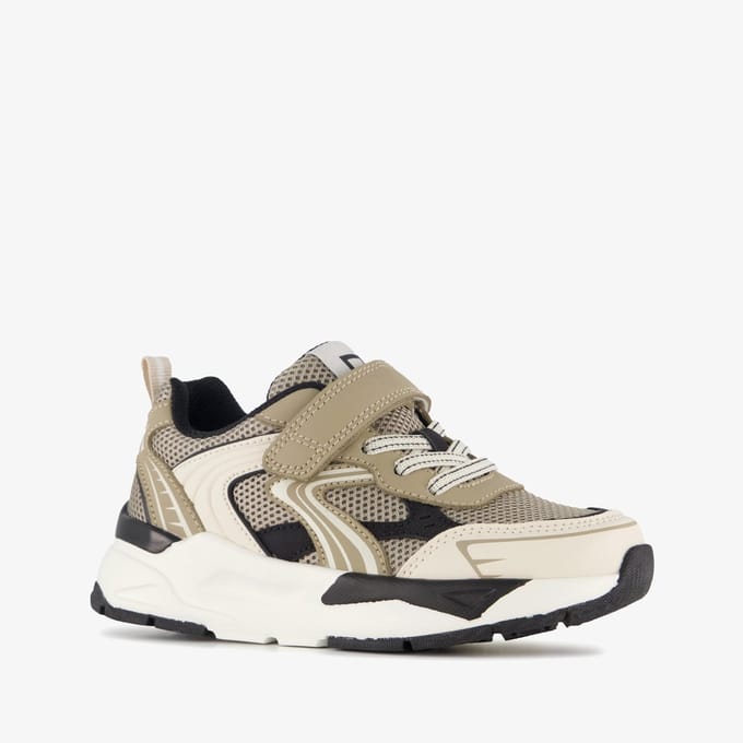 Blue Box jongens sneakers beige zwart - Maat 33