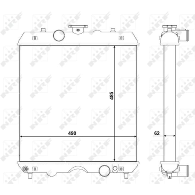 Radiator, motorkoeling NRF 54102