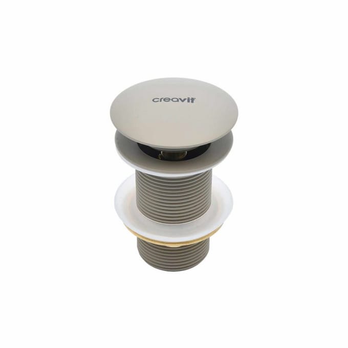 Afvoerplug – Click Waste 5/4 – Met overloop – Mat cappuccino