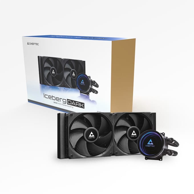 Chieftec Iceberg 240 Dark Clc-240-Blk 2X120Mm Pwm Gaming Water Cooler