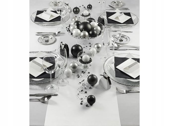 PartyDeco - Satijn breed op rol wit (9 mtr)