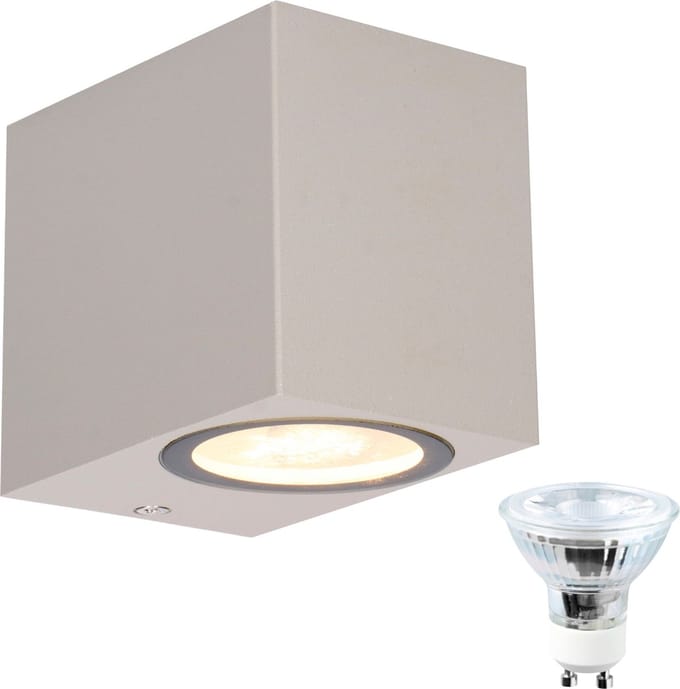 Proventa® Ambiance LED Buitenlamp incl. lichtbron - Koel wit licht - Grijs