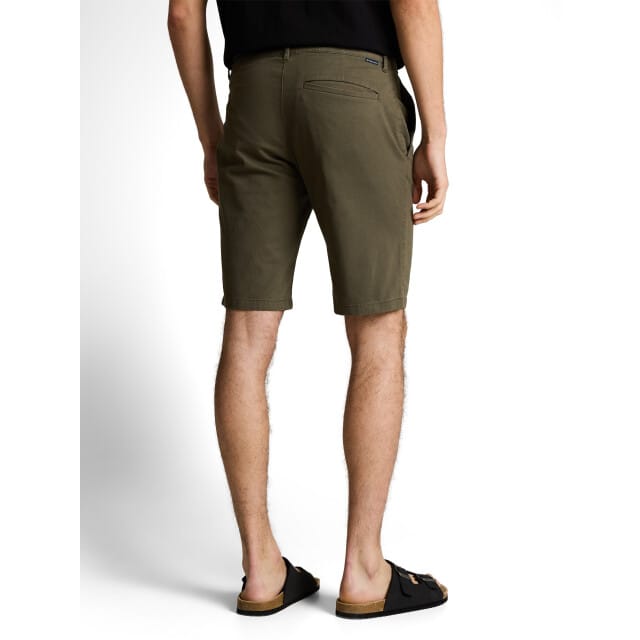 slim fit chinobermuda van puur katoen