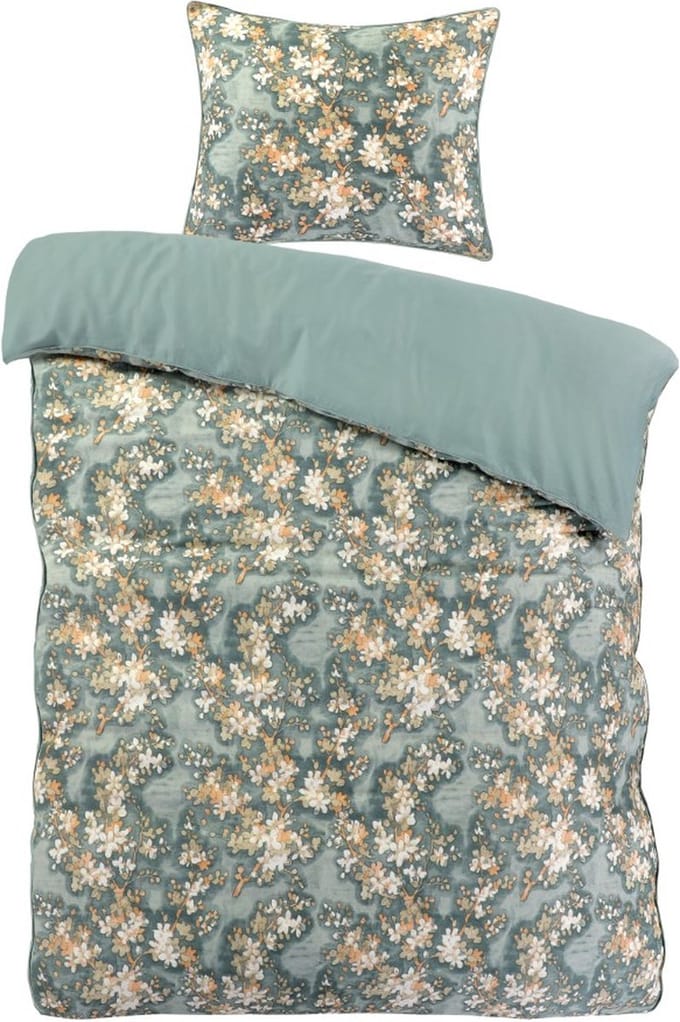 Papillon Aurora Dekbedovertrek - Eenpersoons - 140x200/220 - Groen