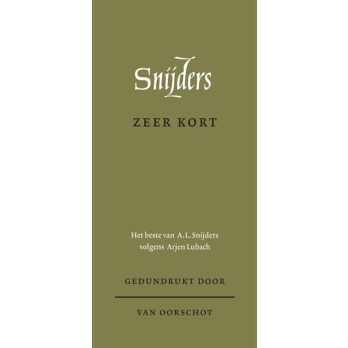 Zeer Kort - A.L. Snijders
