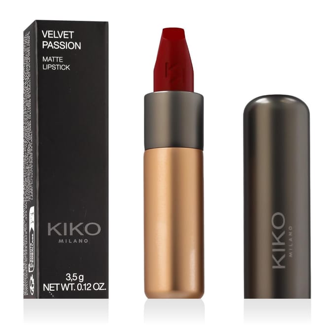 KIKO MILANO Velvet Passion Mat Lippenstift (345 Lakrood) 3,5 g
