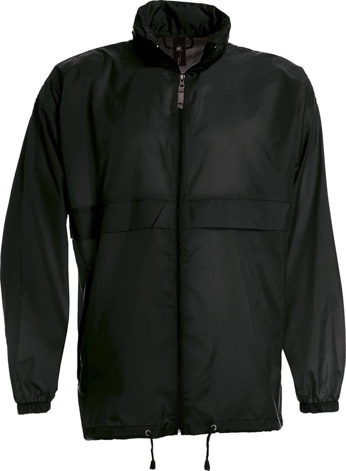 Windjas 'Sirocco Men Windbreaker' B&C Collectie maat M Zwart