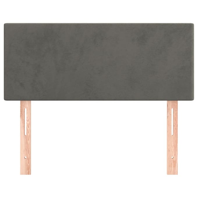 vidaXL - Hoofdbord - 90x5x78/88 - cm - fluweel - donkergrijs