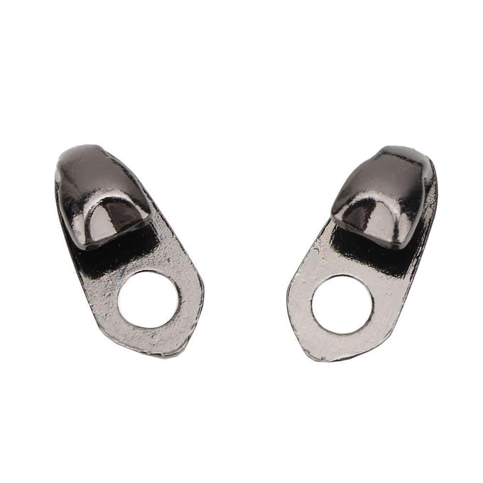 20Set Legering Veterhaken Veterbeslag met Klinknagels voor ReparatieCampWandelKlim Accessoires(#4 gray