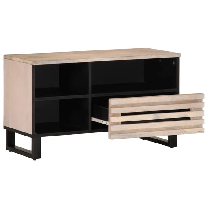 vidaXL - Tv-meubel - 80x34x46 - cm - massief - mangohout