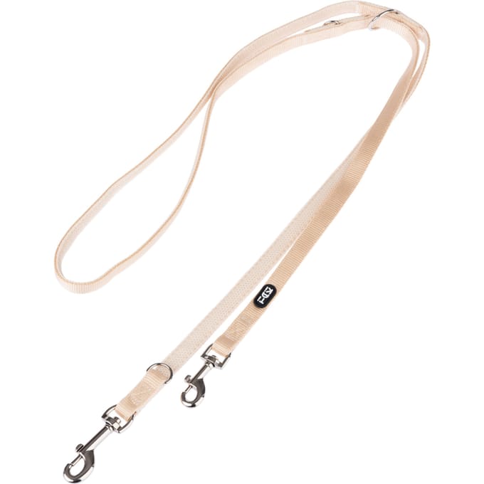 TIAKI Hondenlijn Mesh, Beige - 200 cm lang, 15 mm breed