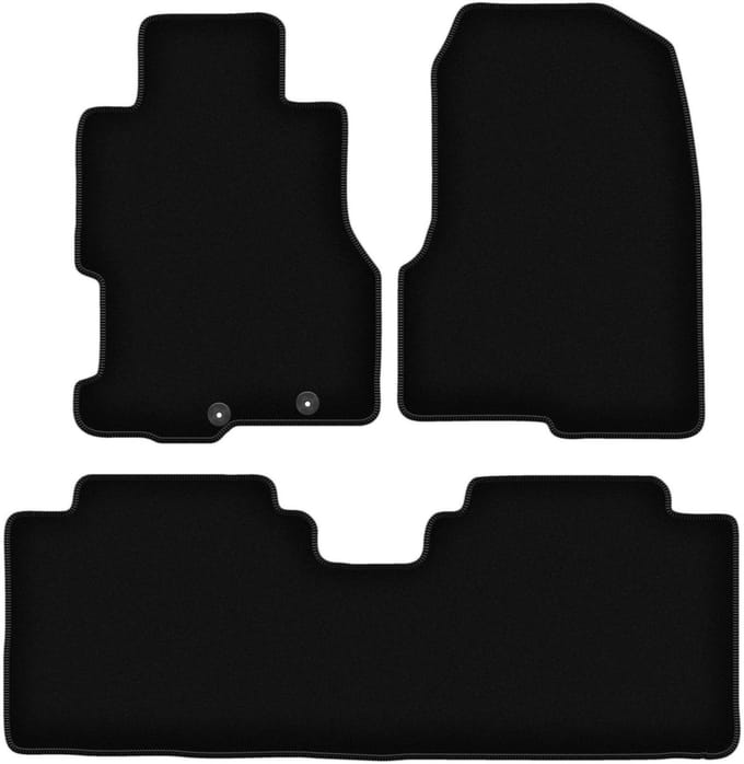 BASIC zwarte veloursmatten voor: Honda Civic VII 5-deurs (2001-1007)