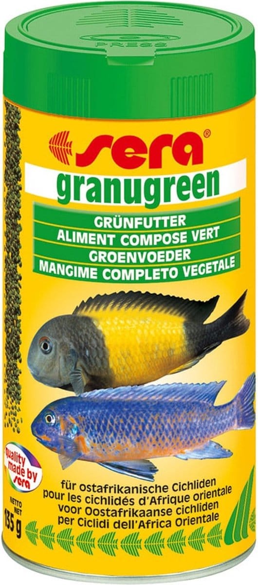 Granugreen Nature 250 ml - Sera Cichliden Voer