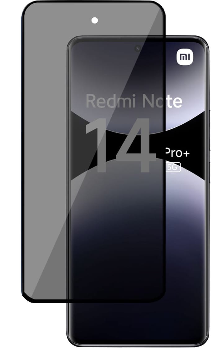 TechNow Privé Screenprotector geschikt voor Xiaomi Redmi Note 14 Pro / Pro+ - Privacy Beschermglas - Privacy Proteqt+