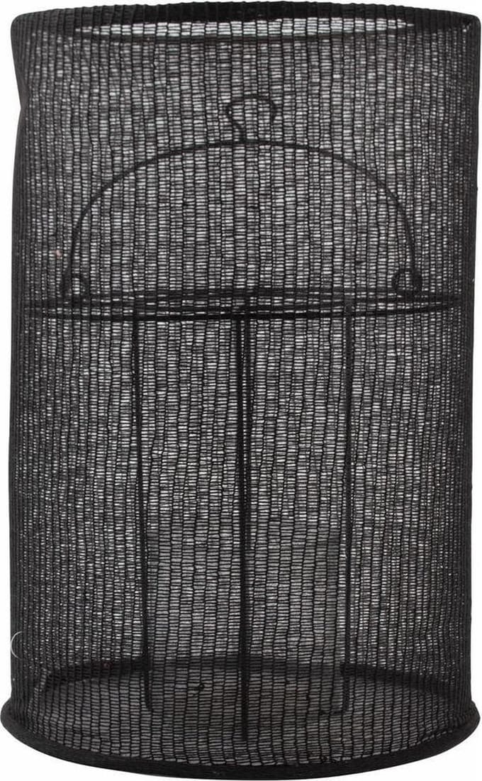 Gusta Lantaarn Katoen Ø24x36cm Zwart