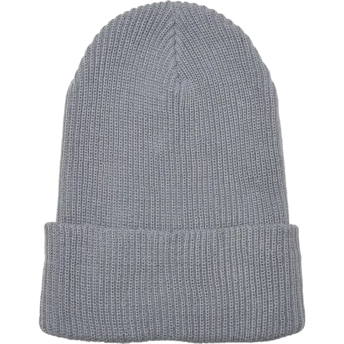 Urban Classics - Recycled Yarn Ribbed Knit Beanie Muts - Beige