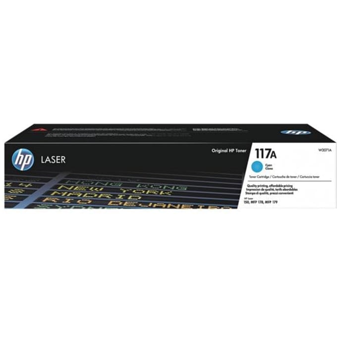 HP 117A - Tonercartridge - Origineel - Standaard Capaciteit - Cyaan