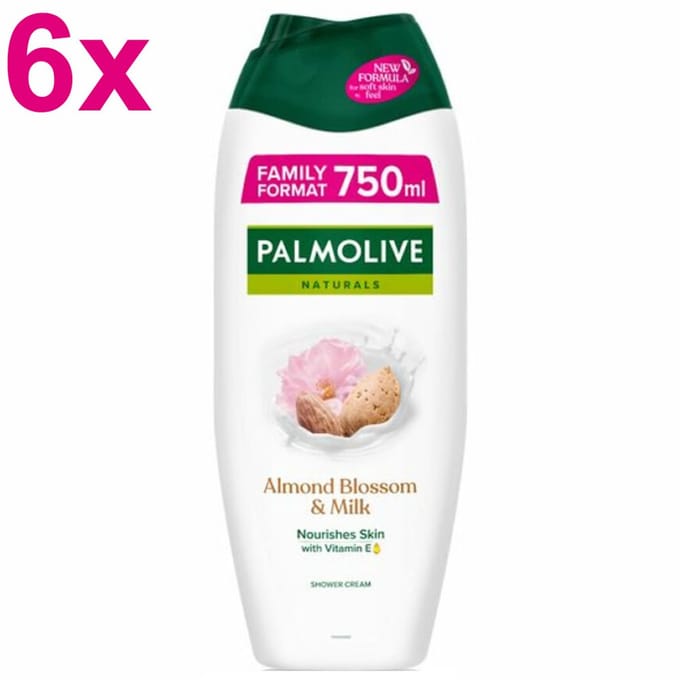 Palmolive Naturals Amandelbloesem en Melk (6 x 750ml)