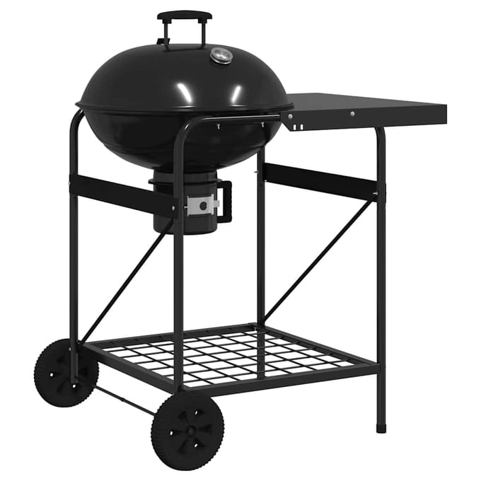 vidaXL Buiten Grill 91 x 71 x 107 cm Metaal Zwart