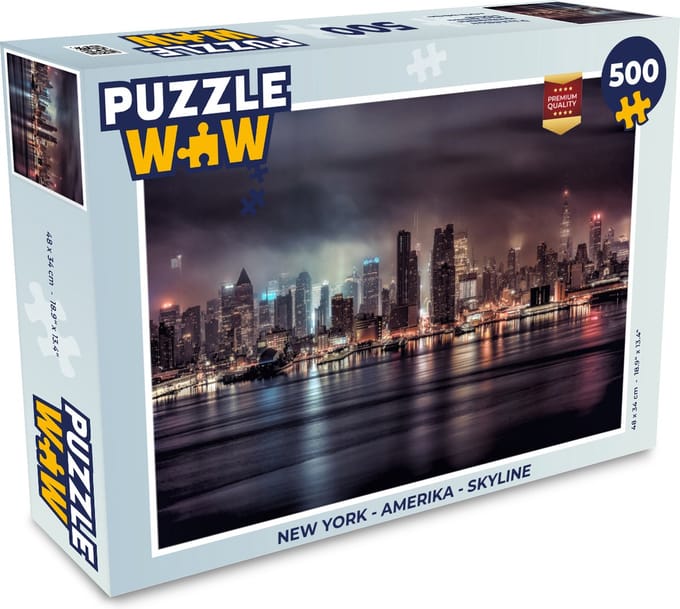 Puzzel New York - Amerika - Skyline - Legpuzzel - Puzzel 500 stukjes