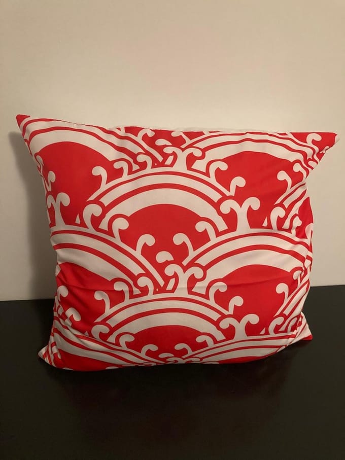 Nordic Geometry Collection Kussenhoes – Red Edition - 45x45 cm
