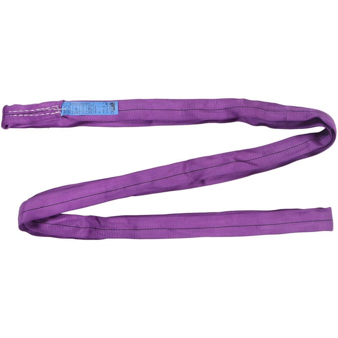 Flexibele Paarse Polyester Hijsband 1T 2205LB Draagvermogen 2M 6.56FT Lengte Hijsen Slepen Hijsband
