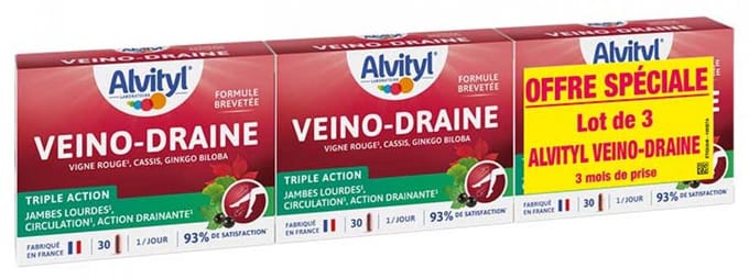 Alvityl Aderontsteking Verpakking van 3 x 30 Capsules