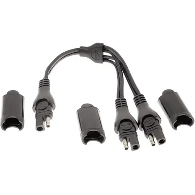 OptiMate O-15 SAE Y-Splitter Kabel - 1x SAE naar 2x SAE Aansluiting - Max. 13A