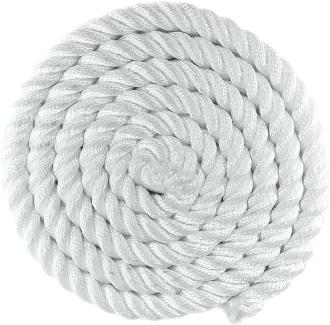 Nylon Touw - Stevig Koord - Veelzijdig Gebruik - Bestand tegen UV - 2.5 cm x 3 meter - Wit