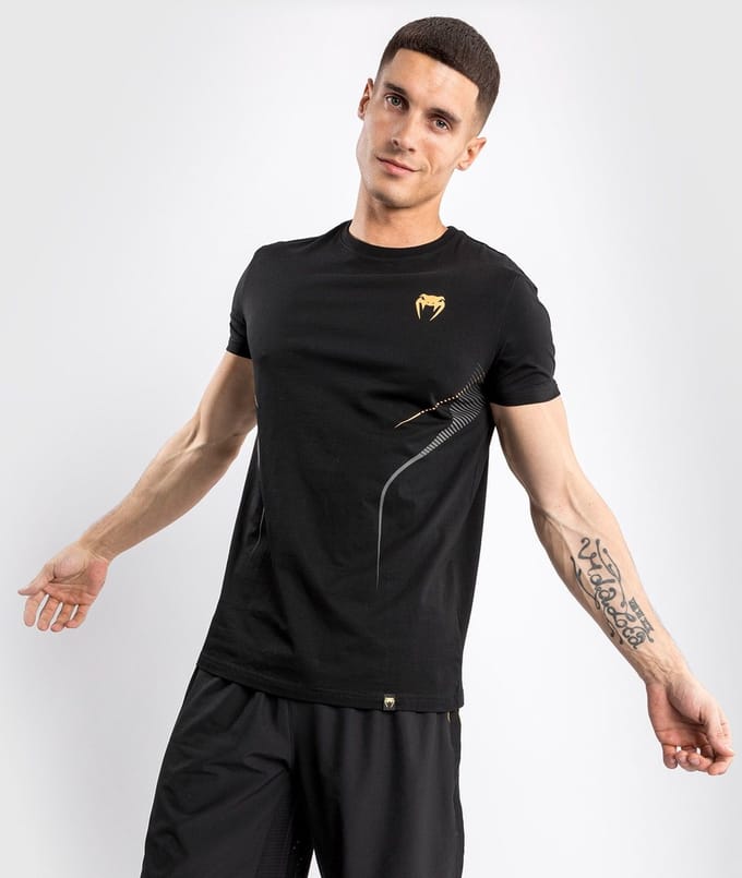 Venum Athletics T-shirt Zwart Goud - XXL