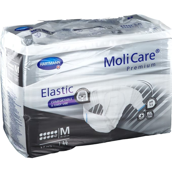 Molicare Premium Slip Elastic 10 gouttes Medium - 1 paquet de 14 protections