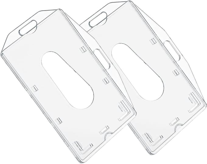 ID-kaarthoezen - Kaarthouders - Identificatie Tonen - Hard Plastic - 2 stuks - Transparant