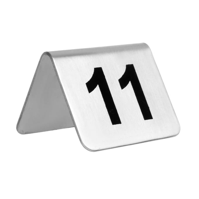 Olympia RVS tafelnummers 11-20 (10 stuks)
